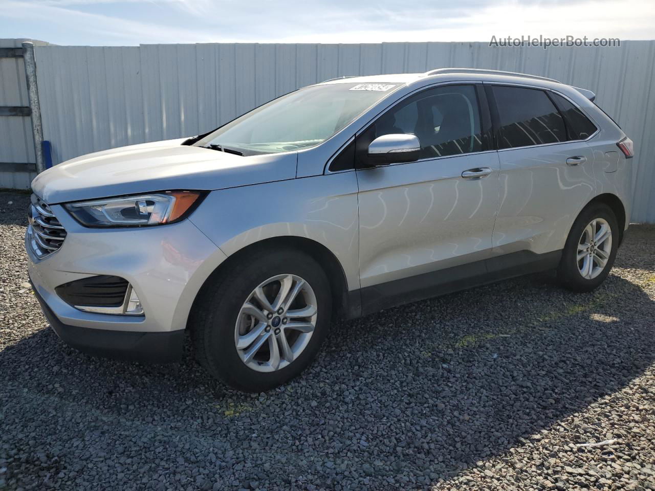 2019 Ford Edge Sel Silver vin: 2FMPK4J91KBC71630