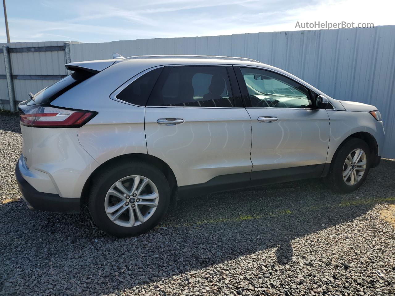 2019 Ford Edge Sel Silver vin: 2FMPK4J91KBC71630