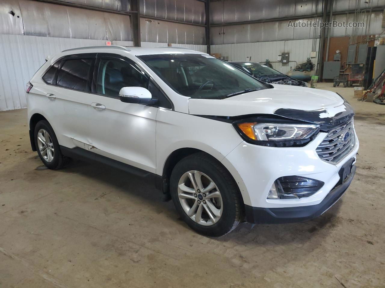 2020 Ford Edge Sel White vin: 2FMPK4J91LBA42981