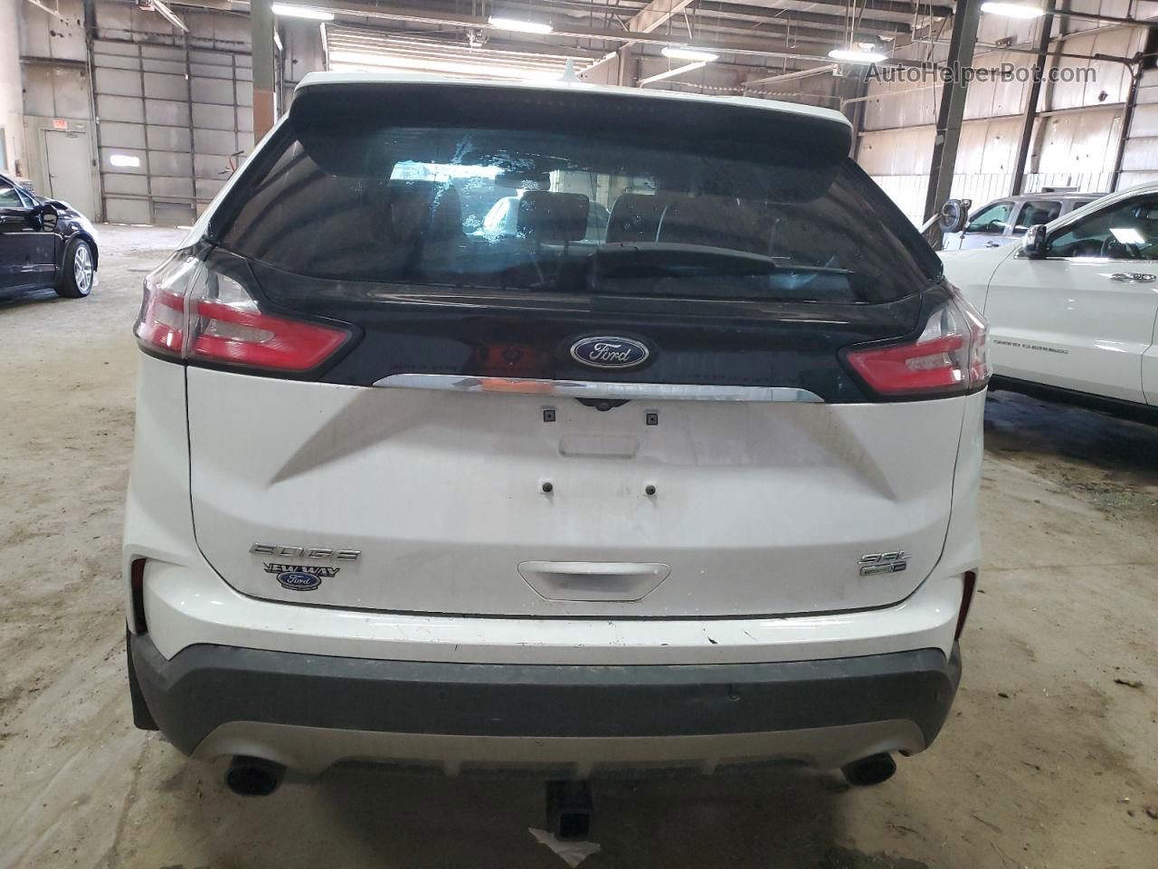 2020 Ford Edge Sel White vin: 2FMPK4J91LBA42981