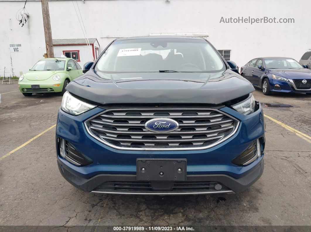 2020 Ford Edge Sel Синий vin: 2FMPK4J91LBA64530