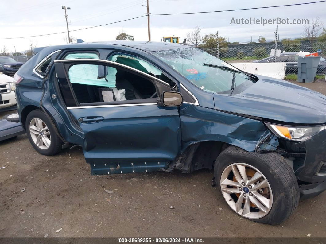 2016 Ford Edge Sel Blue vin: 2FMPK4J92GBB52525