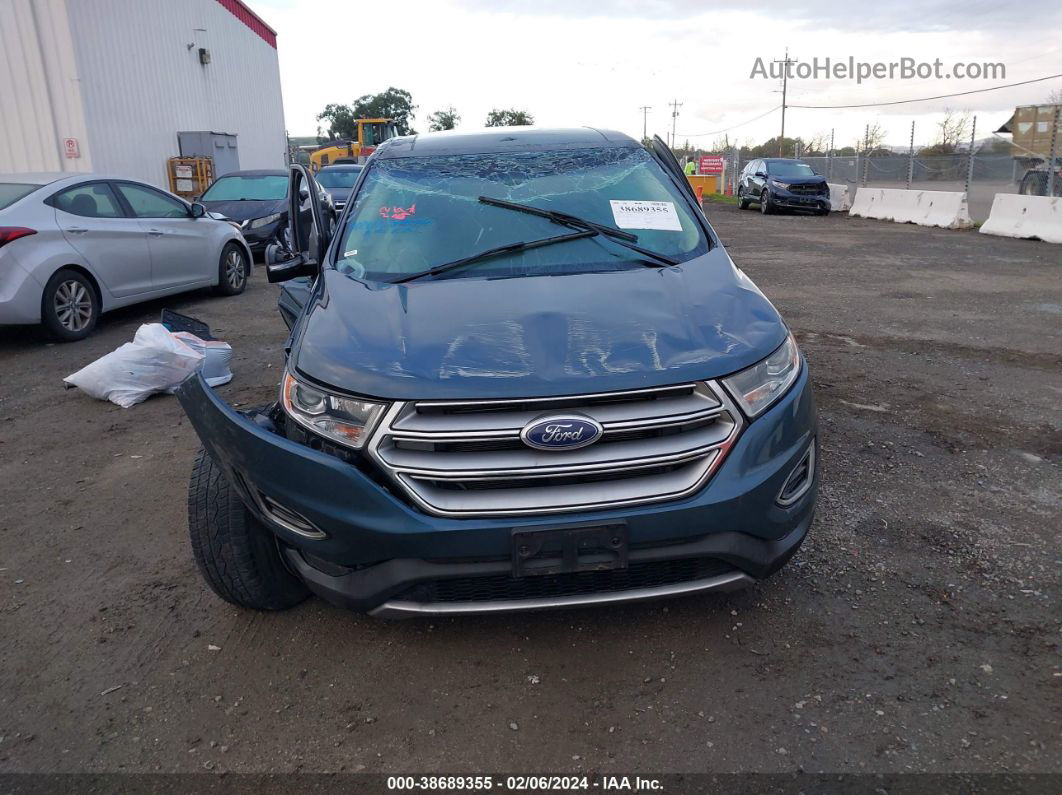 2016 Ford Edge Sel Blue vin: 2FMPK4J92GBB52525