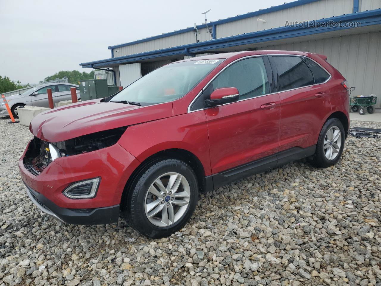 2016 Ford Edge Sel Red vin: 2FMPK4J92GBC10911