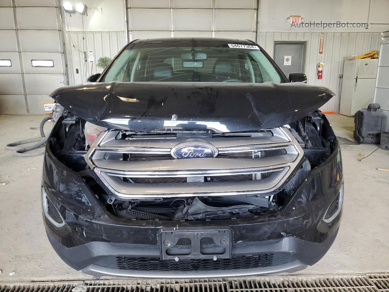 2017 Ford Edge Sel Черный vin: 2FMPK4J92HBB27206