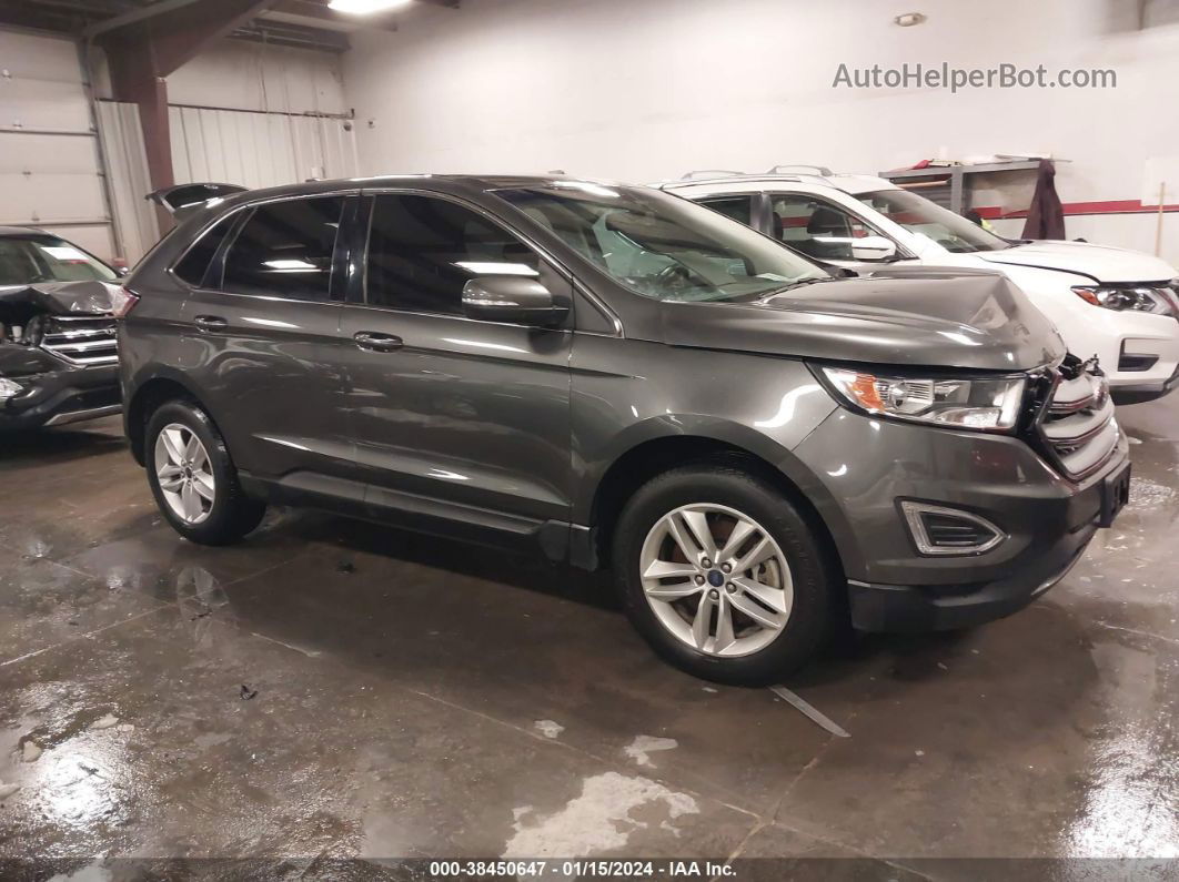 2017 Ford Edge Sel Gray vin: 2FMPK4J92HBC26625