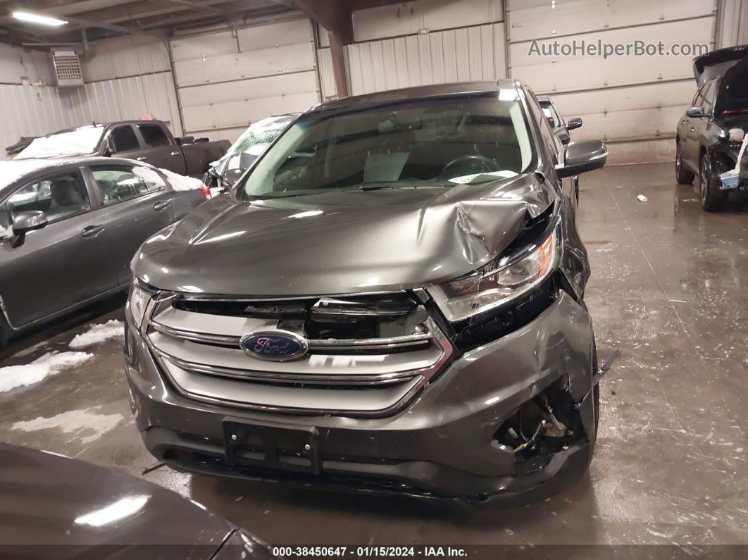 2017 Ford Edge Sel Gray vin: 2FMPK4J92HBC26625