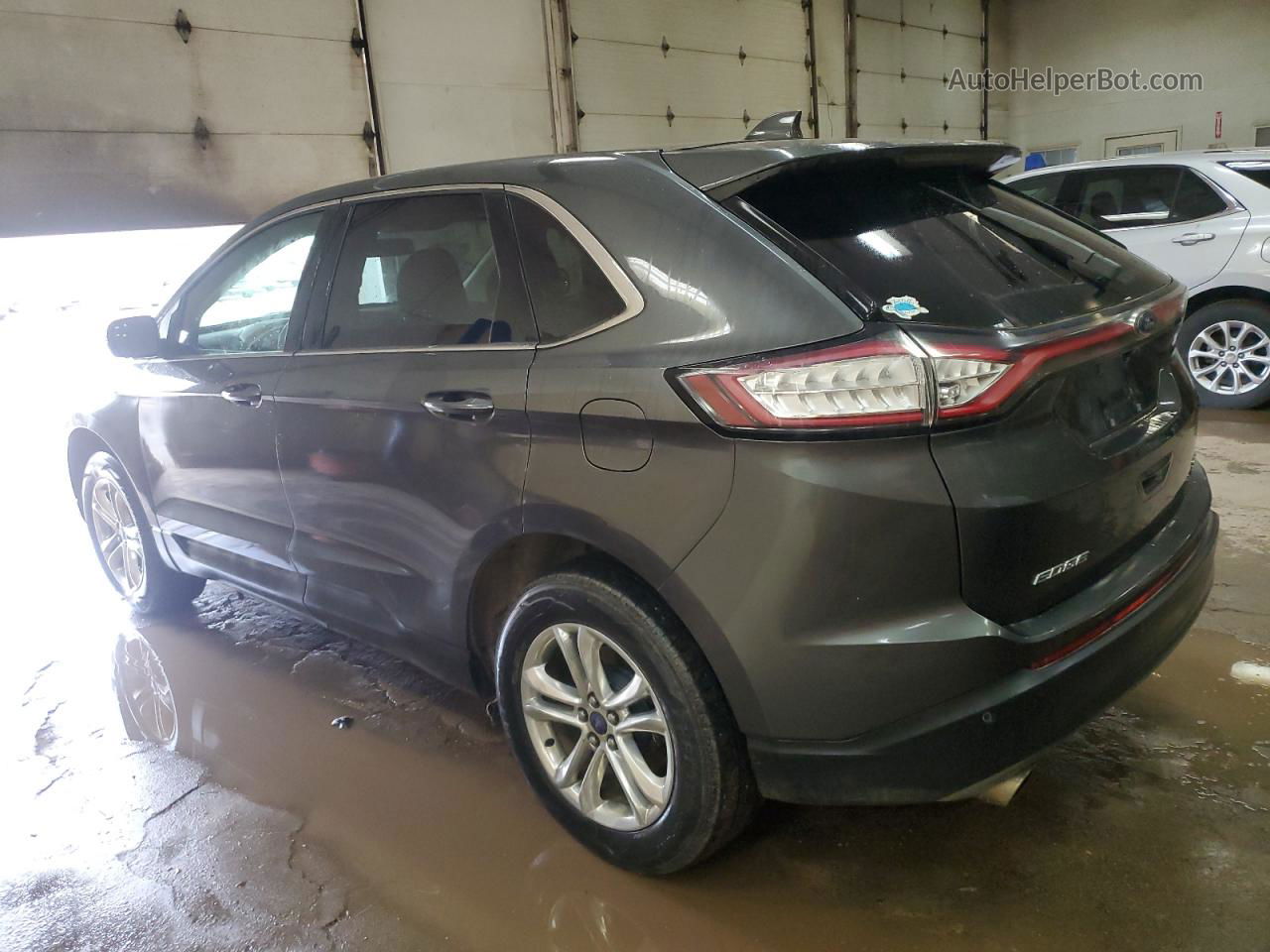 2017 Ford Edge Sel Gray vin: 2FMPK4J92HBC48396