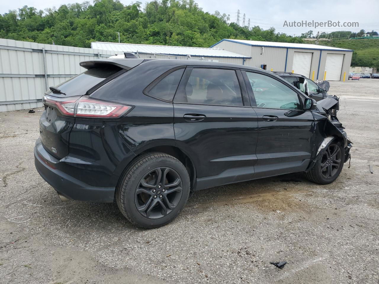 2018 Ford Edge Sel Черный vin: 2FMPK4J92JBB49809