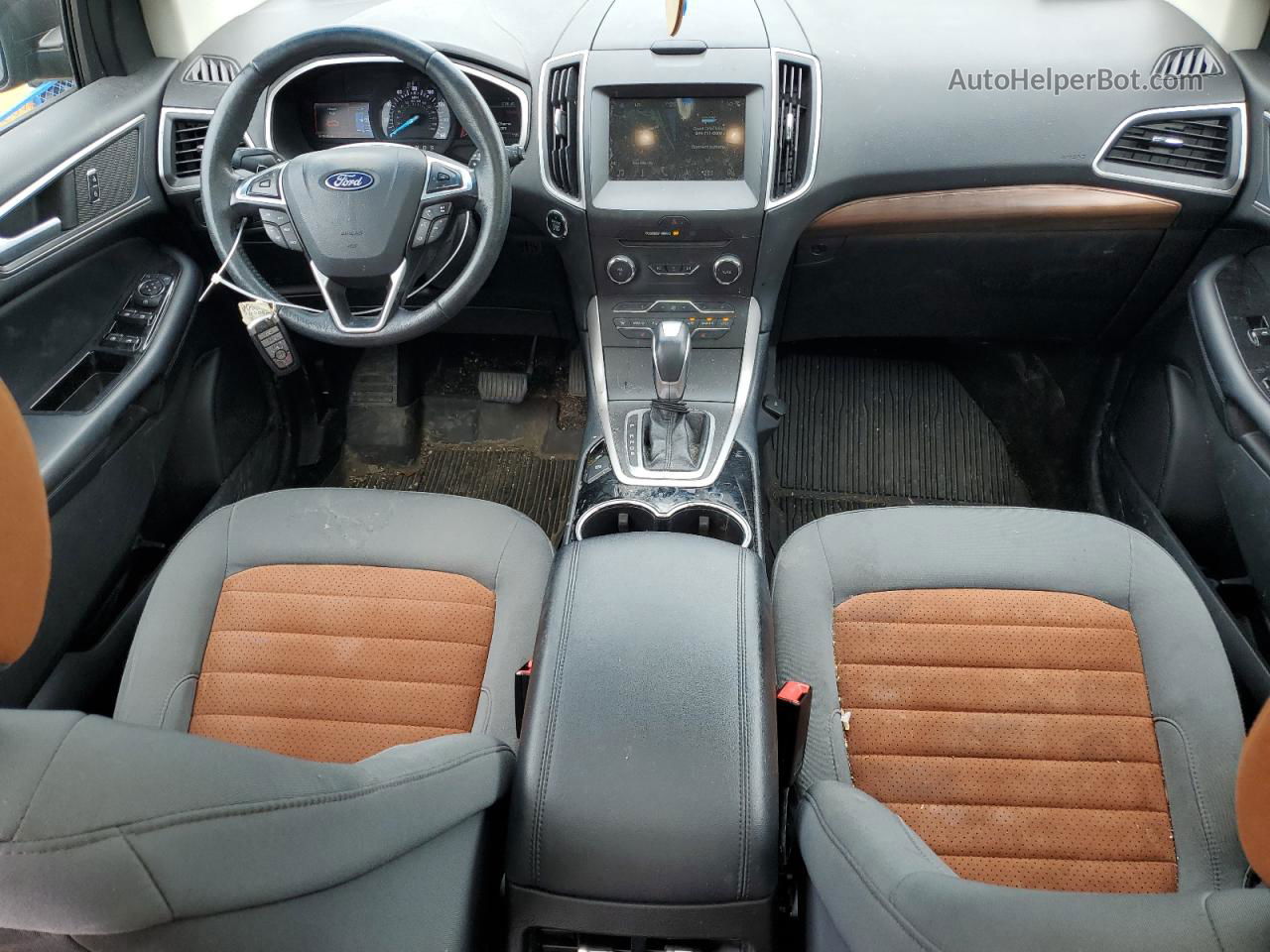 2018 Ford Edge Sel Черный vin: 2FMPK4J92JBB49809