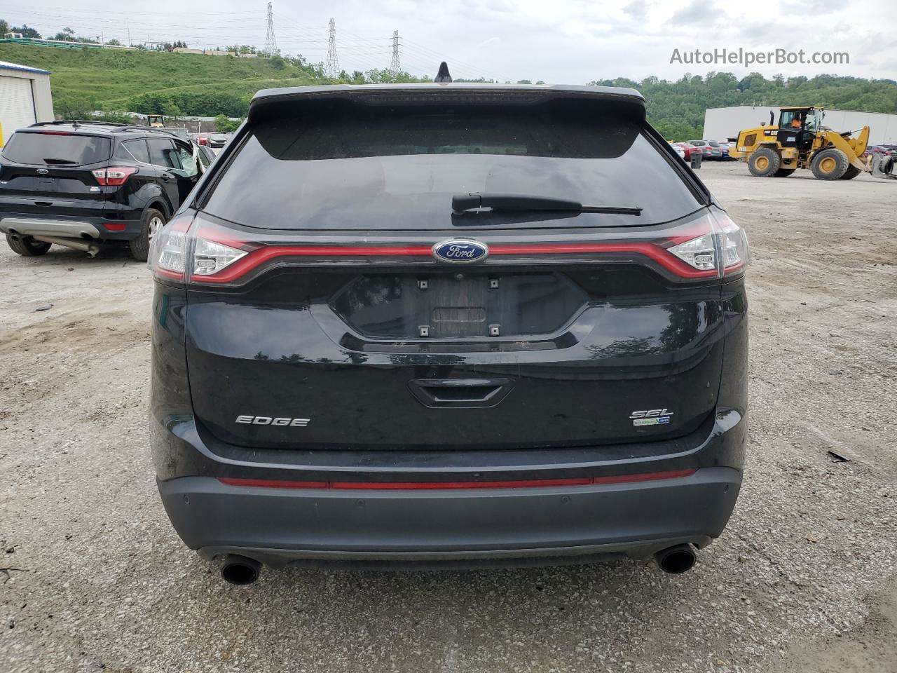 2018 Ford Edge Sel Черный vin: 2FMPK4J92JBB49809