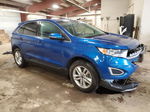 2018 Ford Edge Sel Blue vin: 2FMPK4J92JBB51026