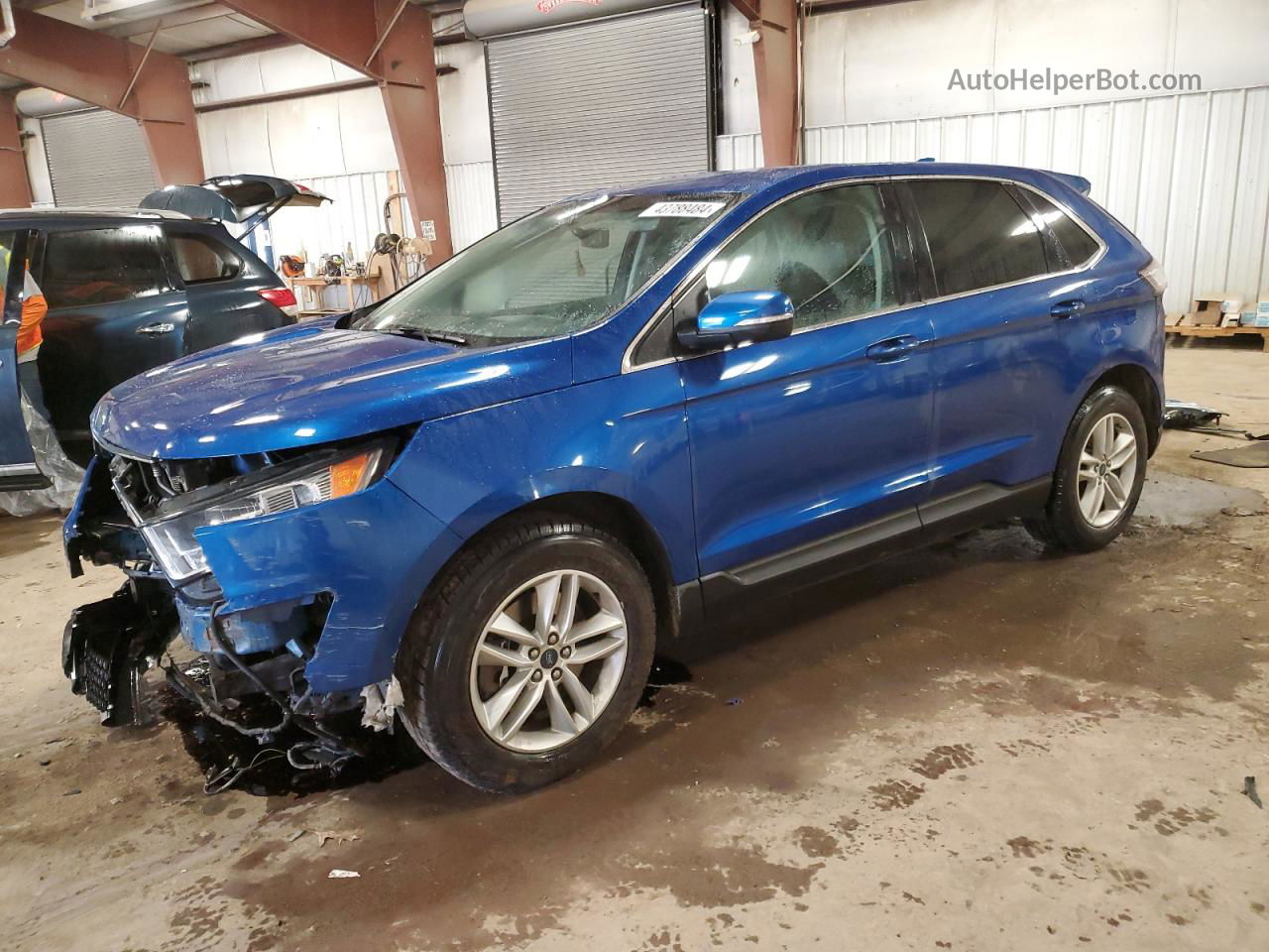 2018 Ford Edge Sel Blue vin: 2FMPK4J92JBB51026