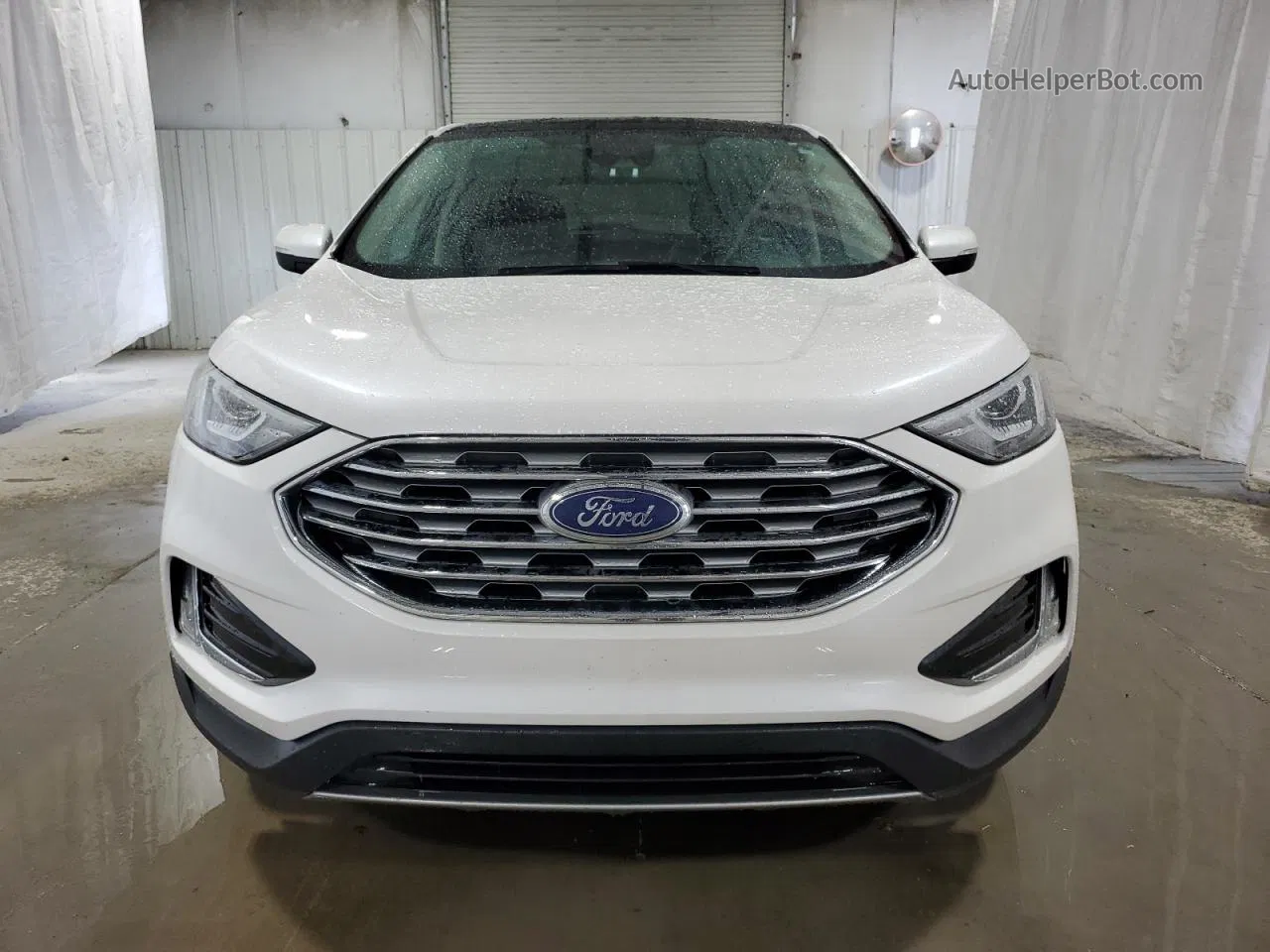 2019 Ford Edge Sel White vin: 2FMPK4J92KBB35507