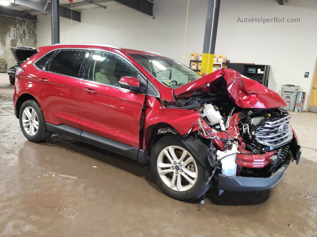 2020 Ford Edge Sel Red vin: 2FMPK4J92LBA58879