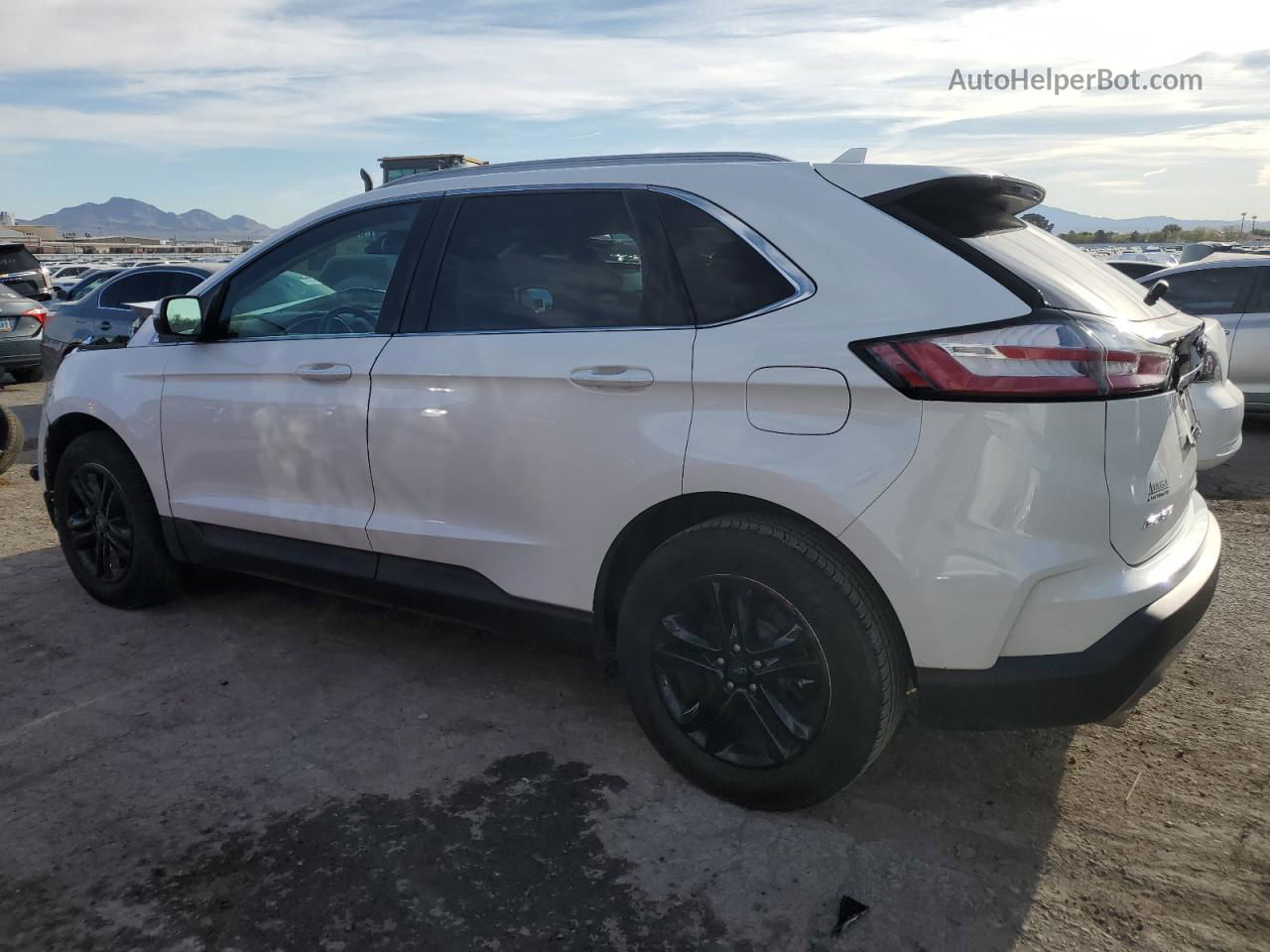 2020 Ford Edge Sel White vin: 2FMPK4J92LBA69915