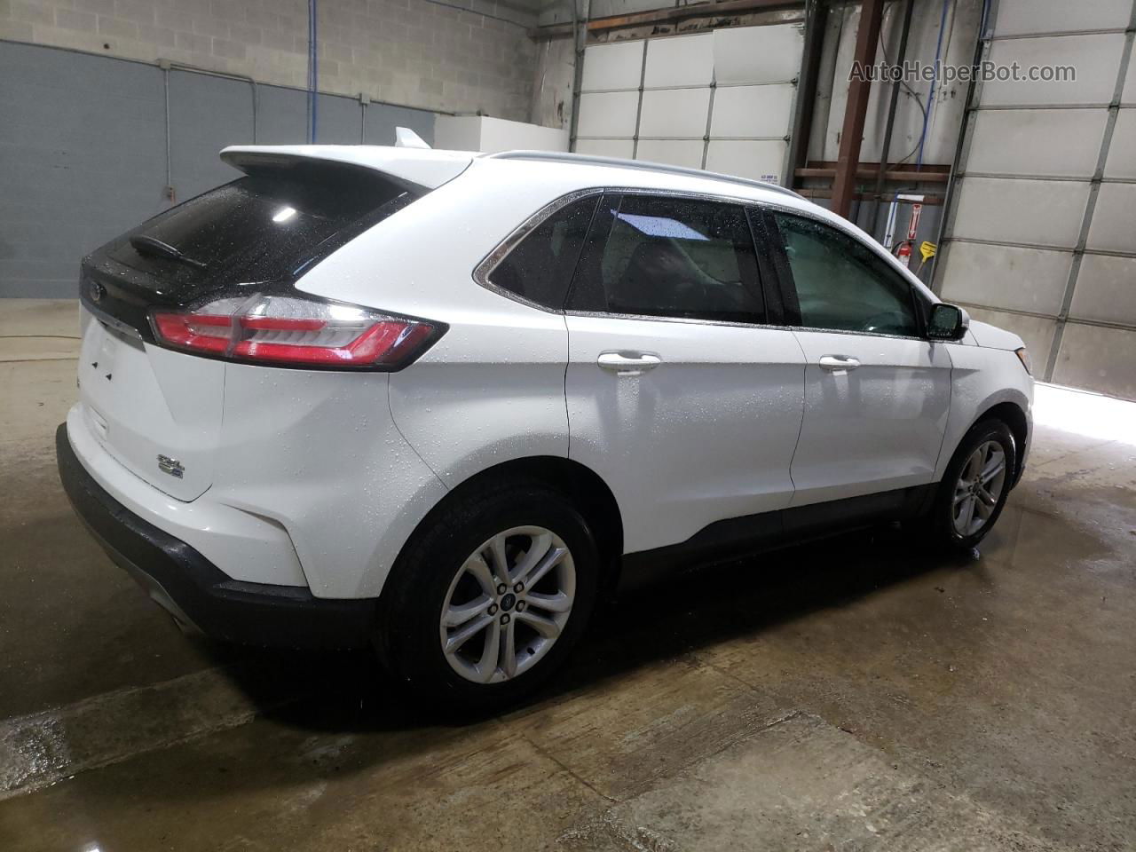 2020 Ford Edge Sel White vin: 2FMPK4J92LBA70661