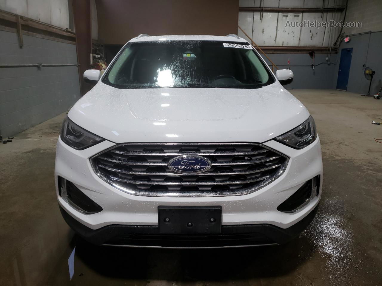 2020 Ford Edge Sel White vin: 2FMPK4J92LBA70661