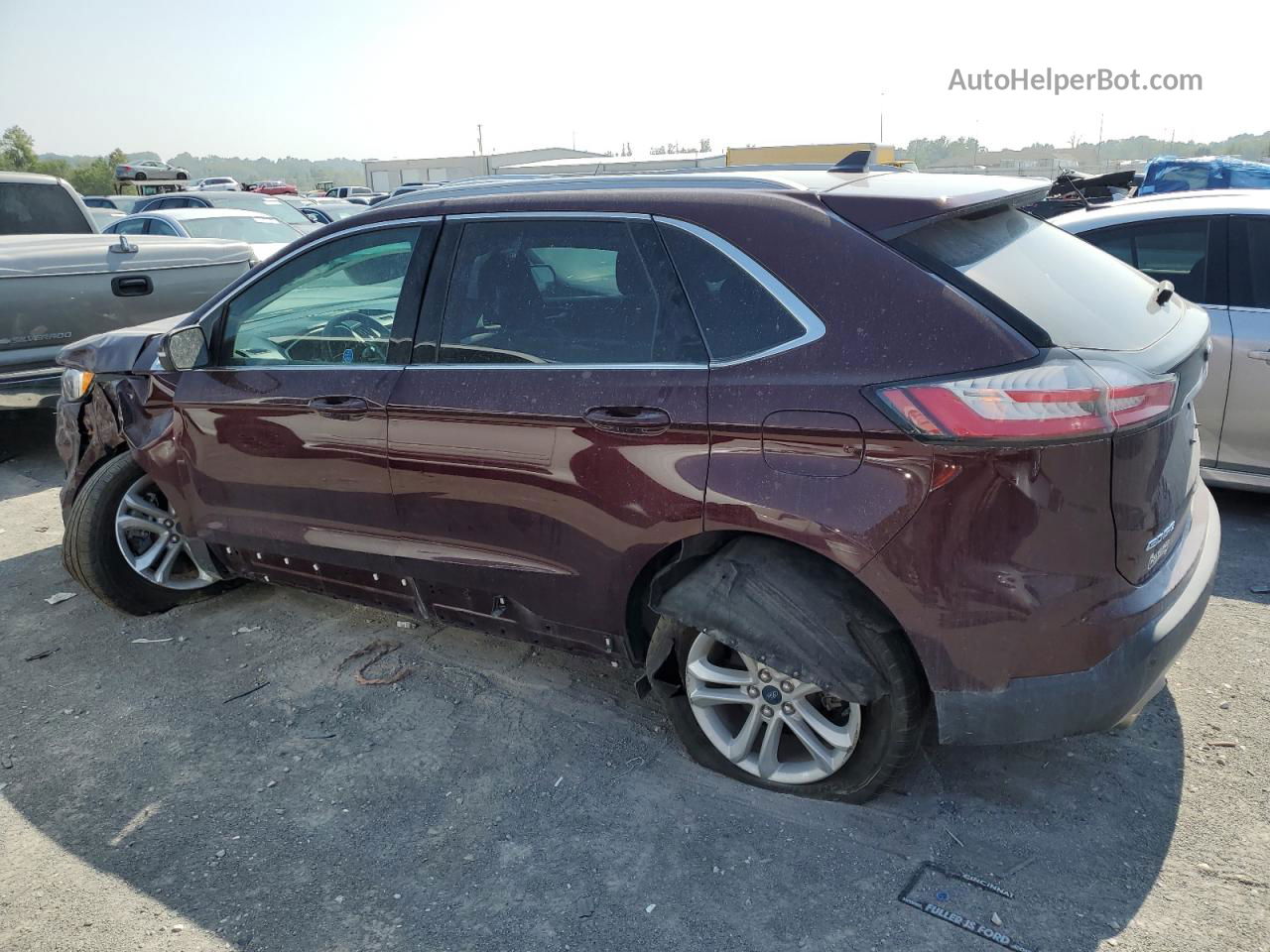 2020 Ford Edge Sel Бордовый vin: 2FMPK4J92LBB40370