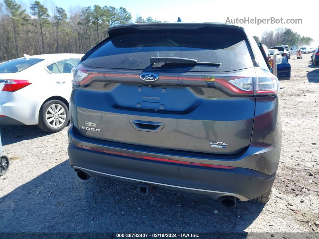 2016 Ford Edge Sel Gray vin: 2FMPK4J93GBC29614