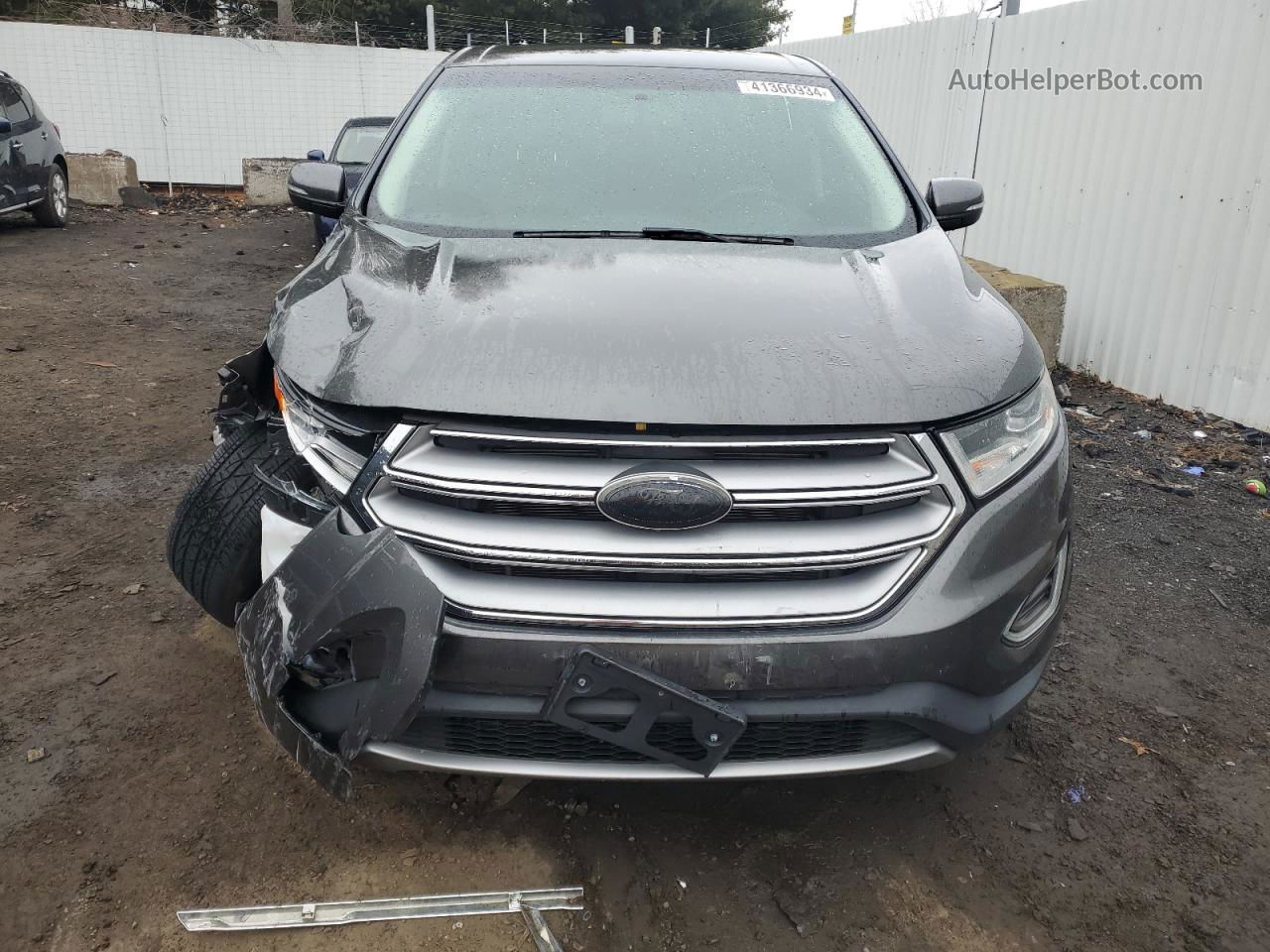 2016 Ford Edge Sel Gray vin: 2FMPK4J93GBC39009