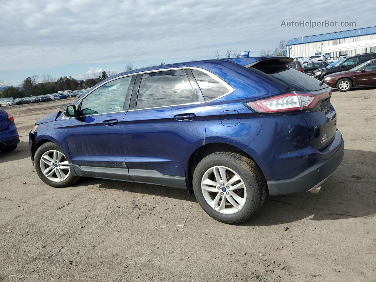 2016 Ford Edge Sel Blue vin: 2FMPK4J93GBC39544