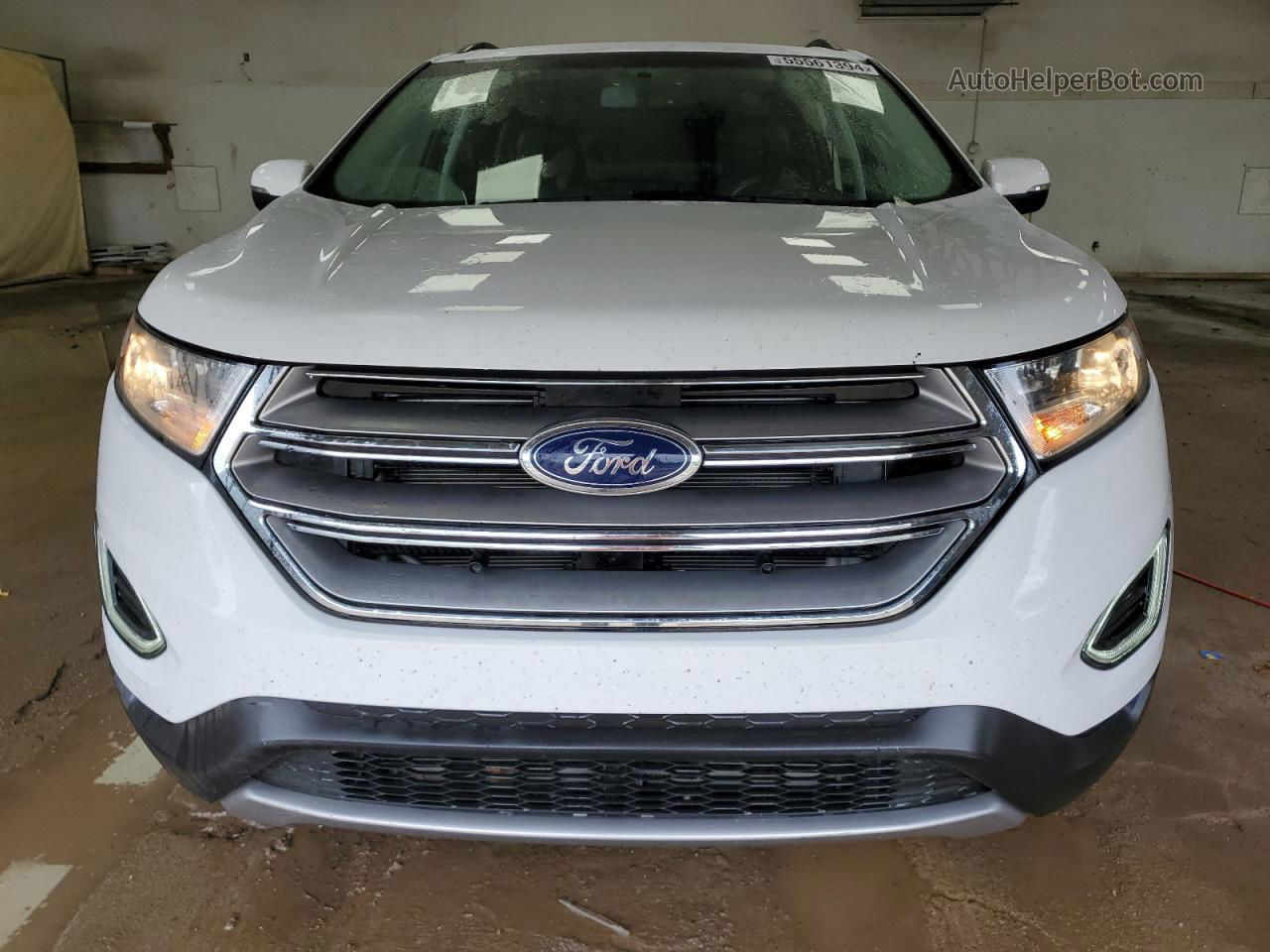 2017 Ford Edge Sel White vin: 2FMPK4J93HBC21434