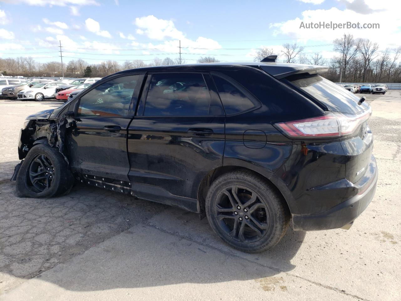 2018 Ford Edge Sel Black vin: 2FMPK4J93JBB51147