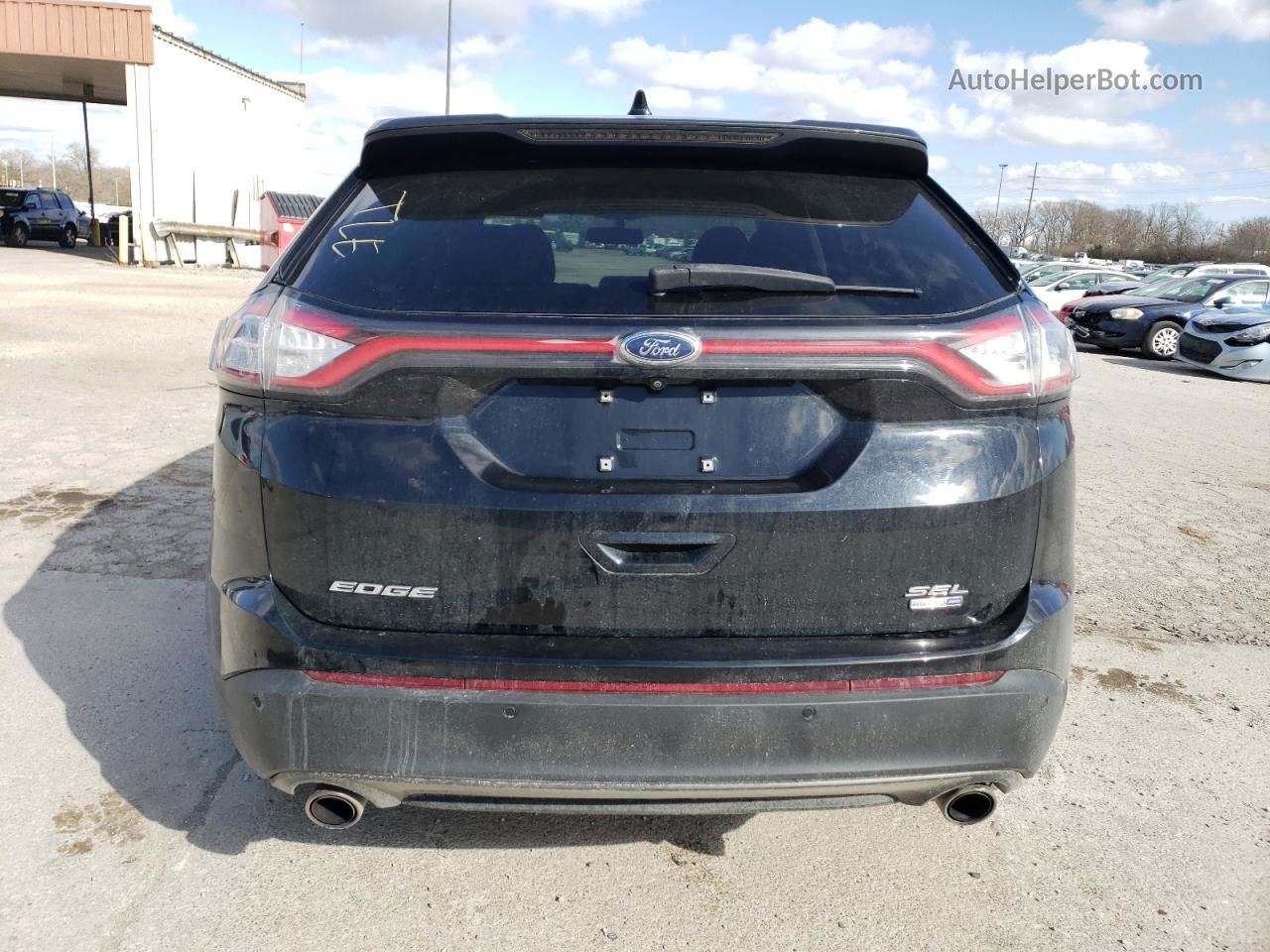 2018 Ford Edge Sel Black vin: 2FMPK4J93JBB51147