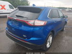 2018 Ford Edge Sel Blue vin: 2FMPK4J93JBC30589