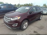 2018 Ford Edge Sel Burgundy vin: 2FMPK4J93JBC43200