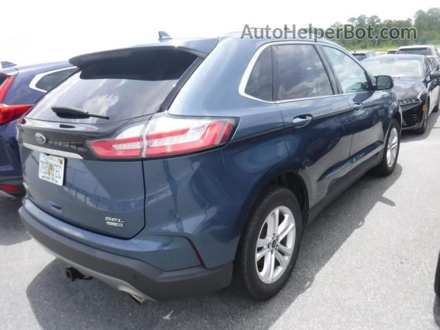 2019 Ford Edge Sel Синий vin: 2FMPK4J93KBB48721