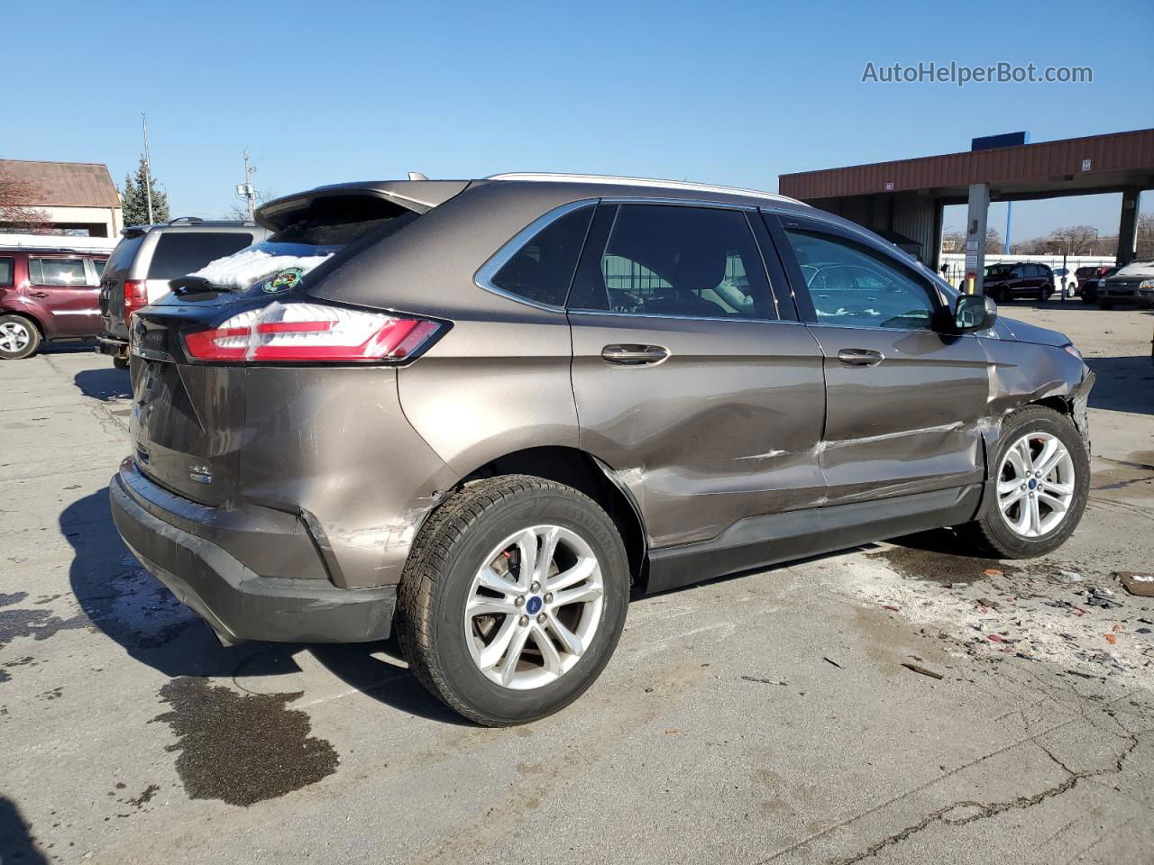 2019 Ford Edge Sel Tan vin: 2FMPK4J93KBB75241