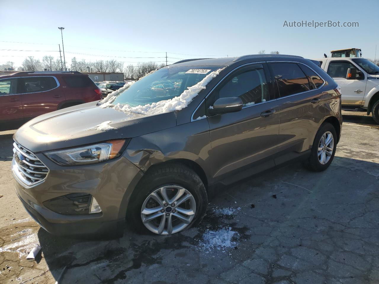 2019 Ford Edge Sel Tan vin: 2FMPK4J93KBB75241