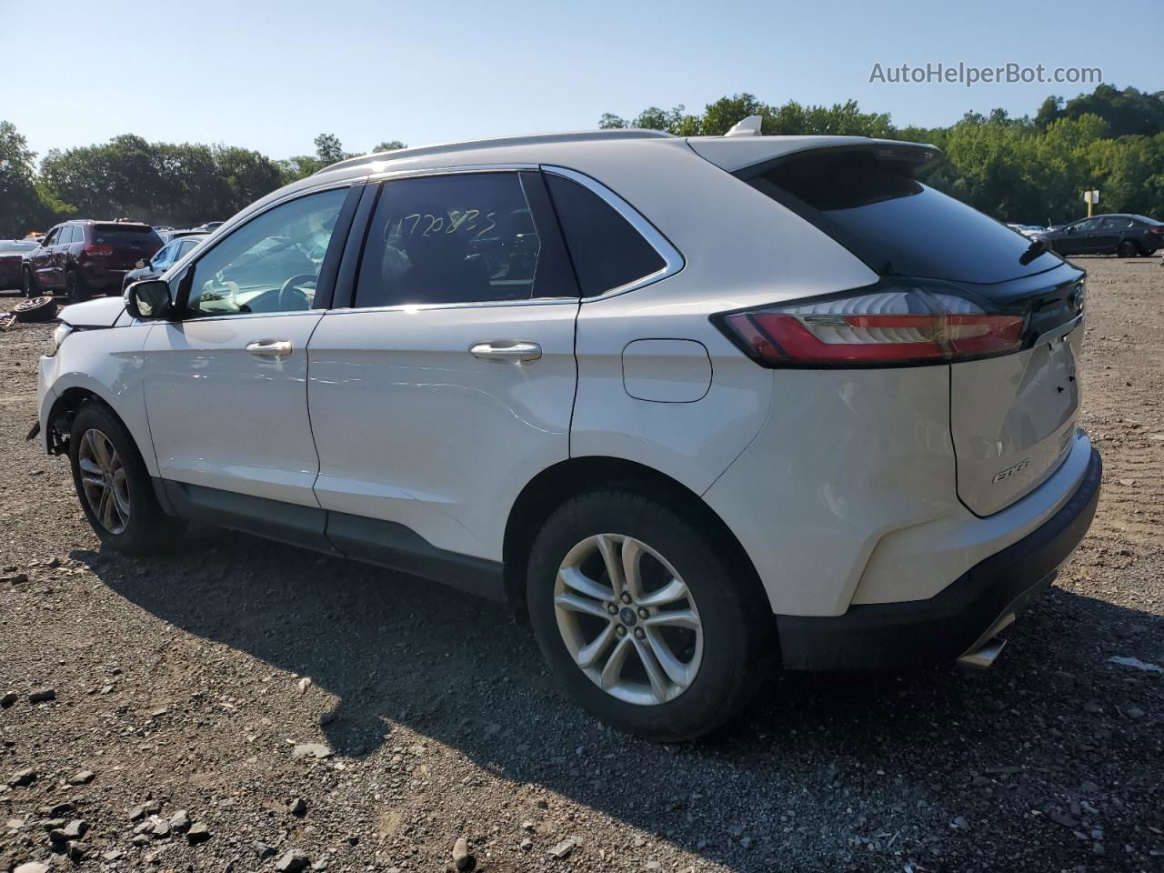 2020 Ford Edge Sel White vin: 2FMPK4J93LBA46952