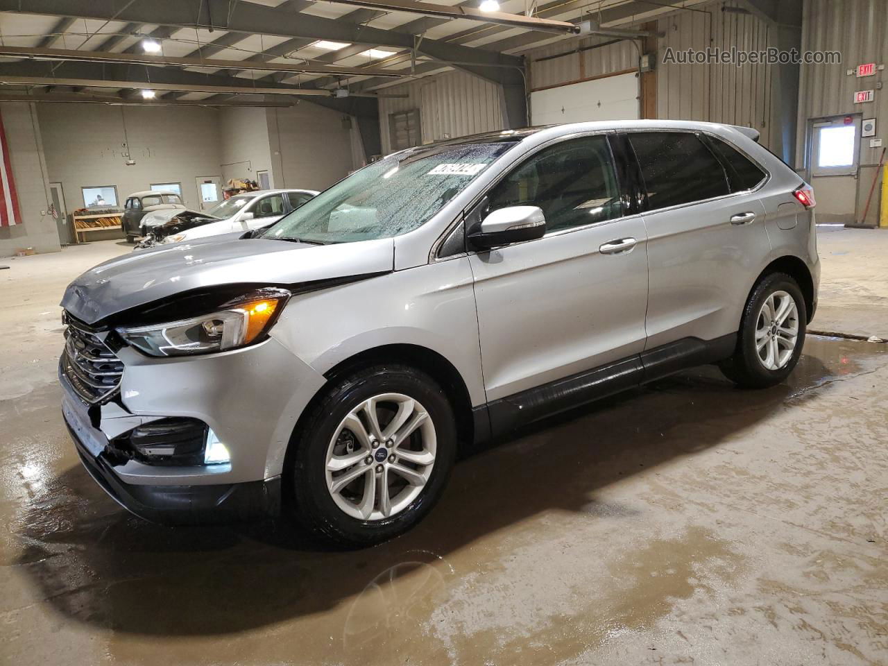 2020 Ford Edge Sel Silver vin: 2FMPK4J93LBA65890