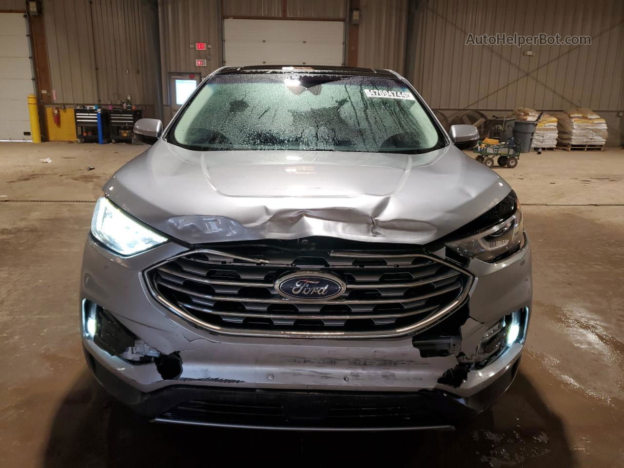 2020 Ford Edge Sel Silver vin: 2FMPK4J93LBA65890