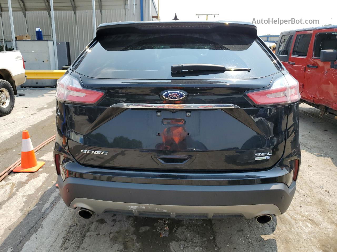 2020 Ford Edge Sel Черный vin: 2FMPK4J93LBA71219