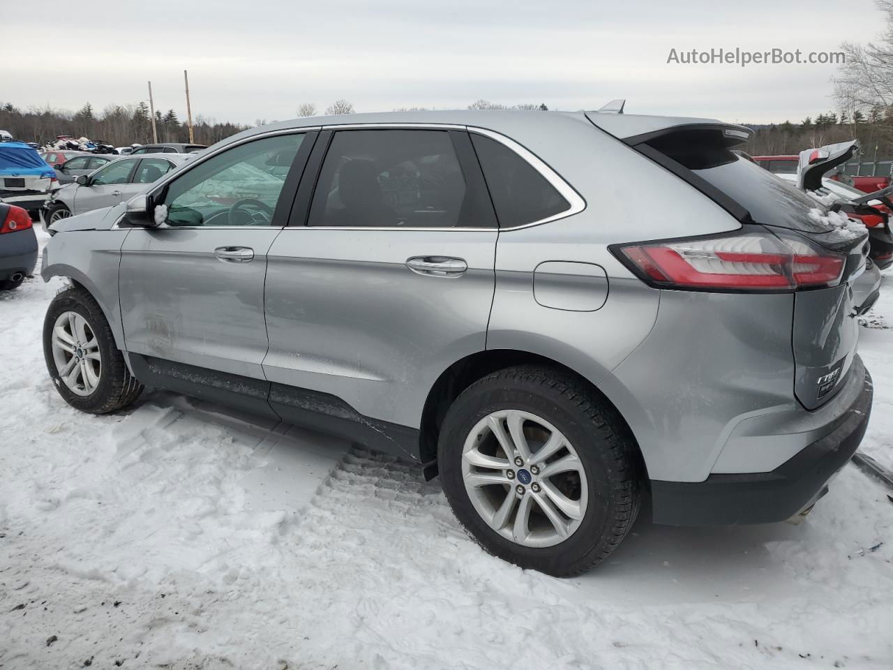 2020 Ford Edge Sel Silver vin: 2FMPK4J93LBA91891