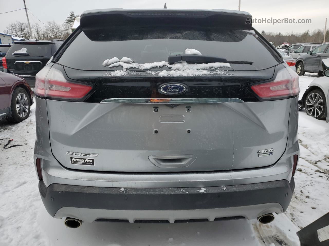 2020 Ford Edge Sel Silver vin: 2FMPK4J93LBA91891