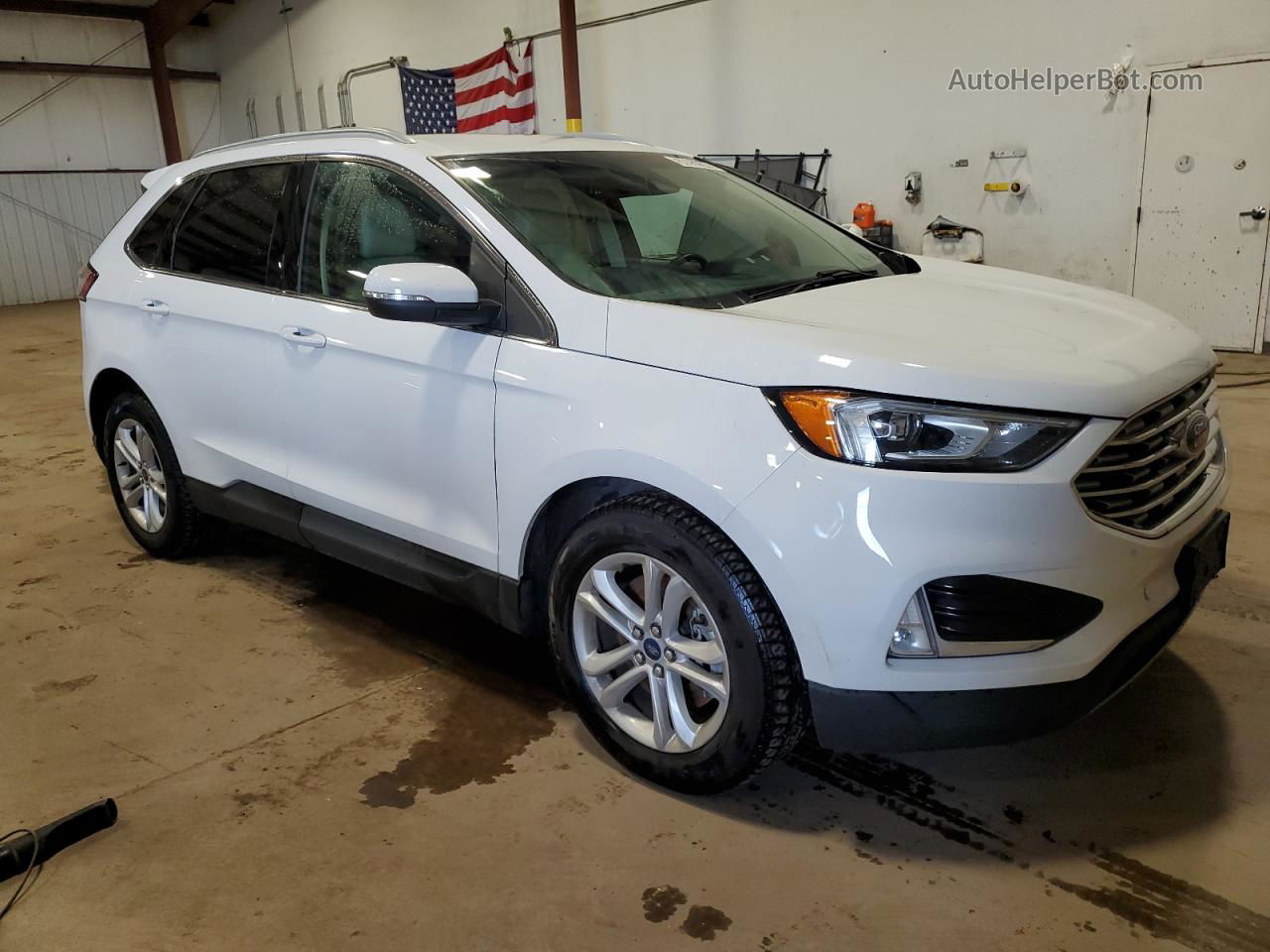 2020 Ford Edge Sel White vin: 2FMPK4J93LBB14912