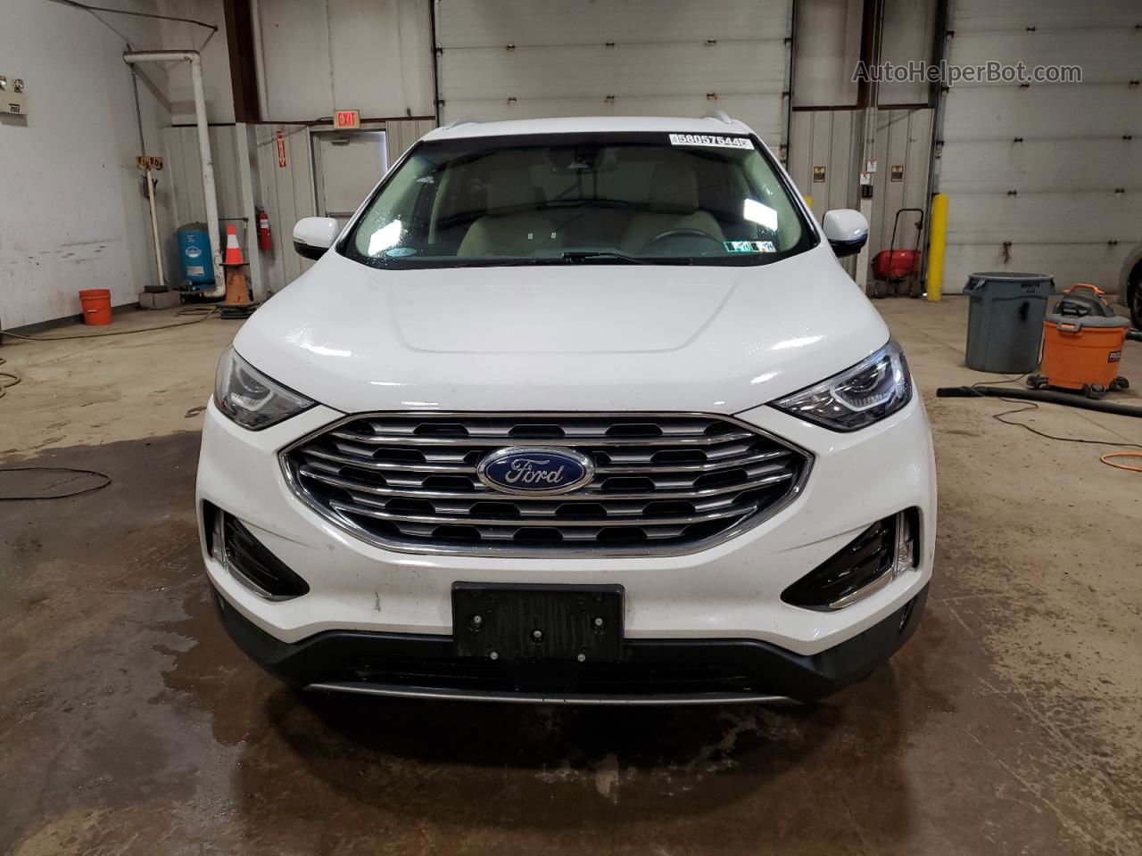 2020 Ford Edge Sel White vin: 2FMPK4J93LBB14912