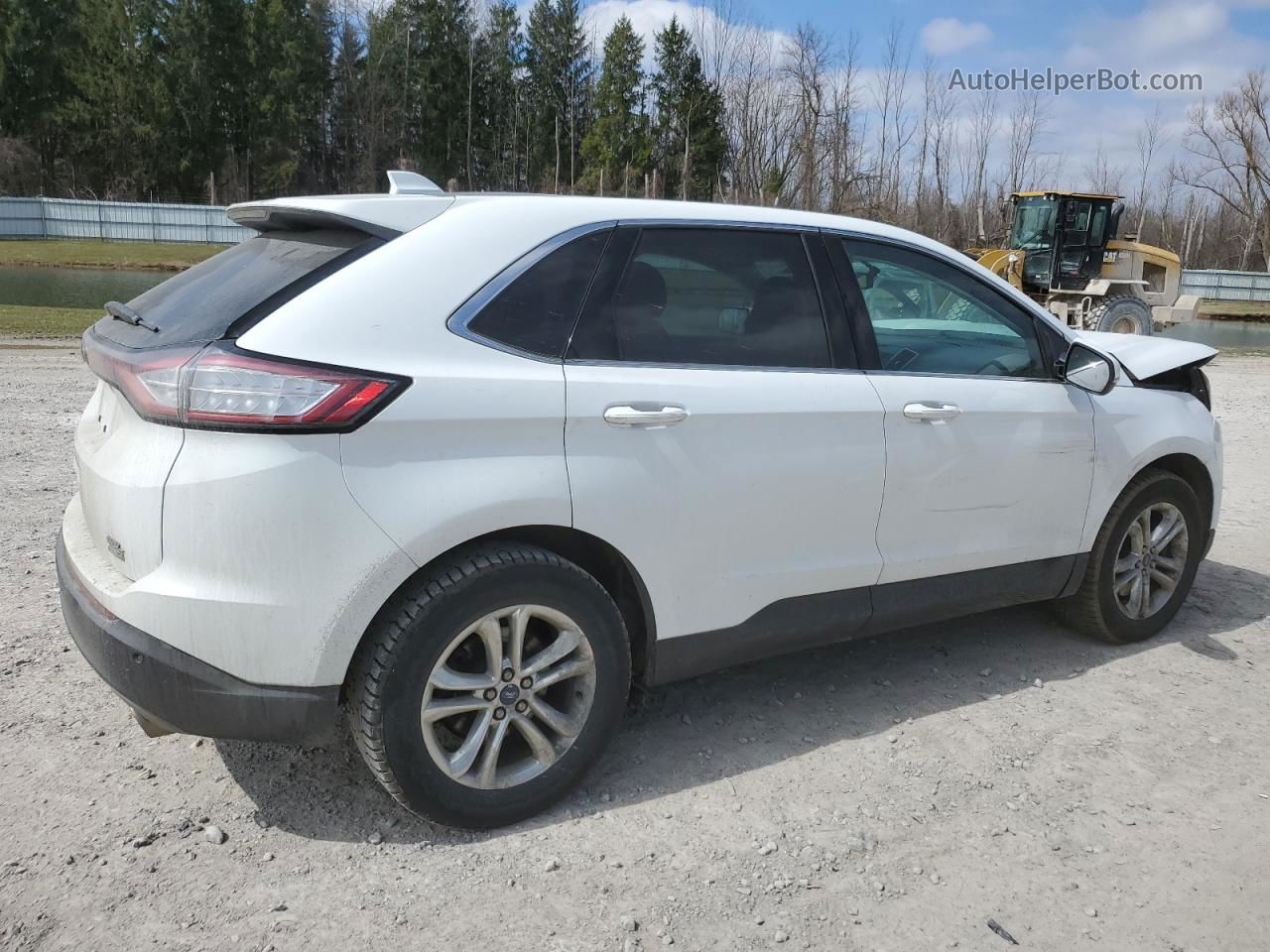 2016 Ford Edge Sel White vin: 2FMPK4J94GBB09059