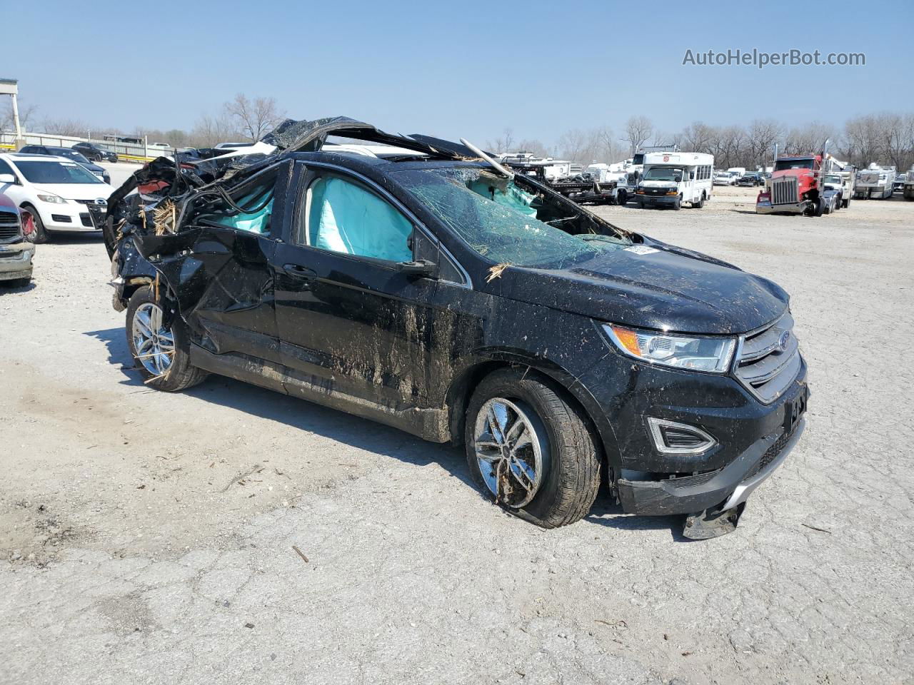 2016 Ford Edge Sel Black vin: 2FMPK4J94GBC36068