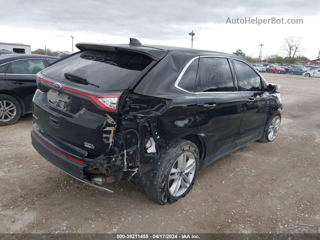 2016 Ford Edge Sel Черный vin: 2FMPK4J94GBC50293