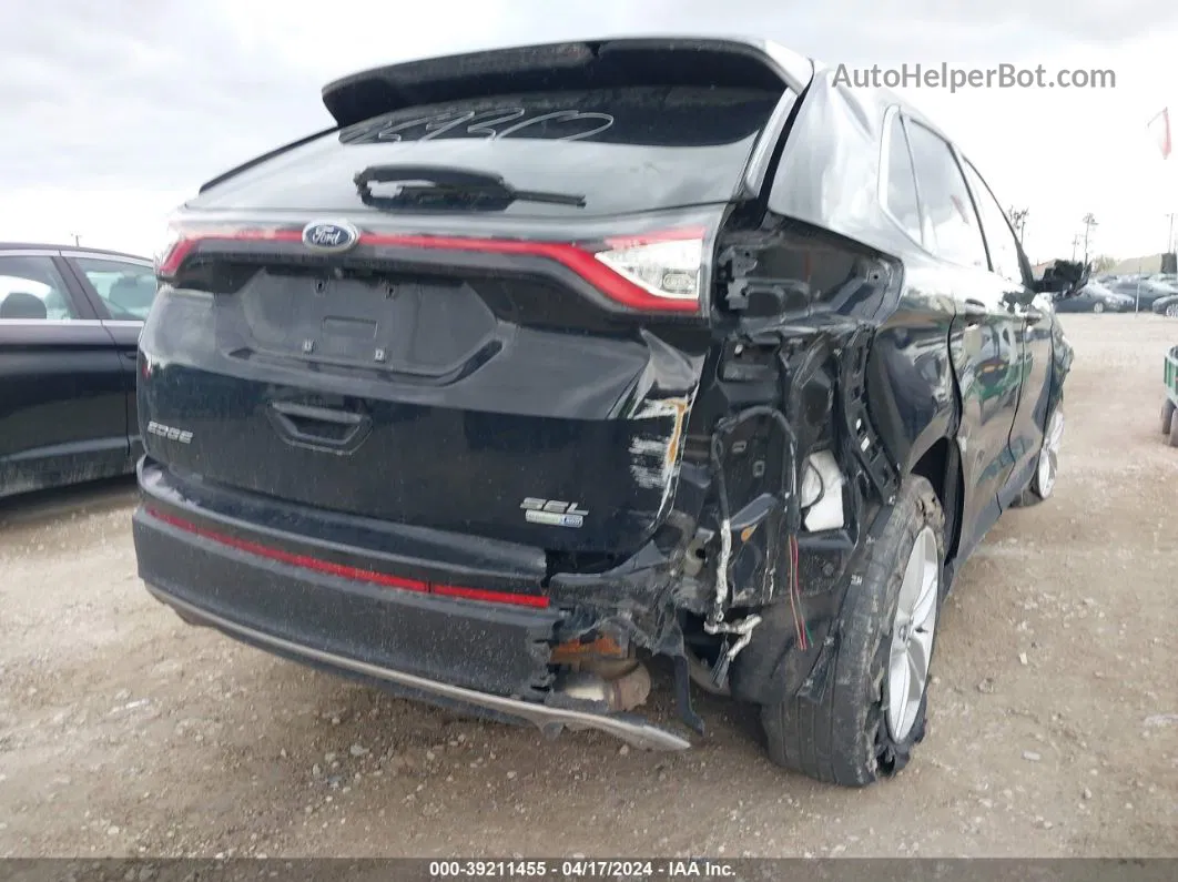 2016 Ford Edge Sel Черный vin: 2FMPK4J94GBC50293