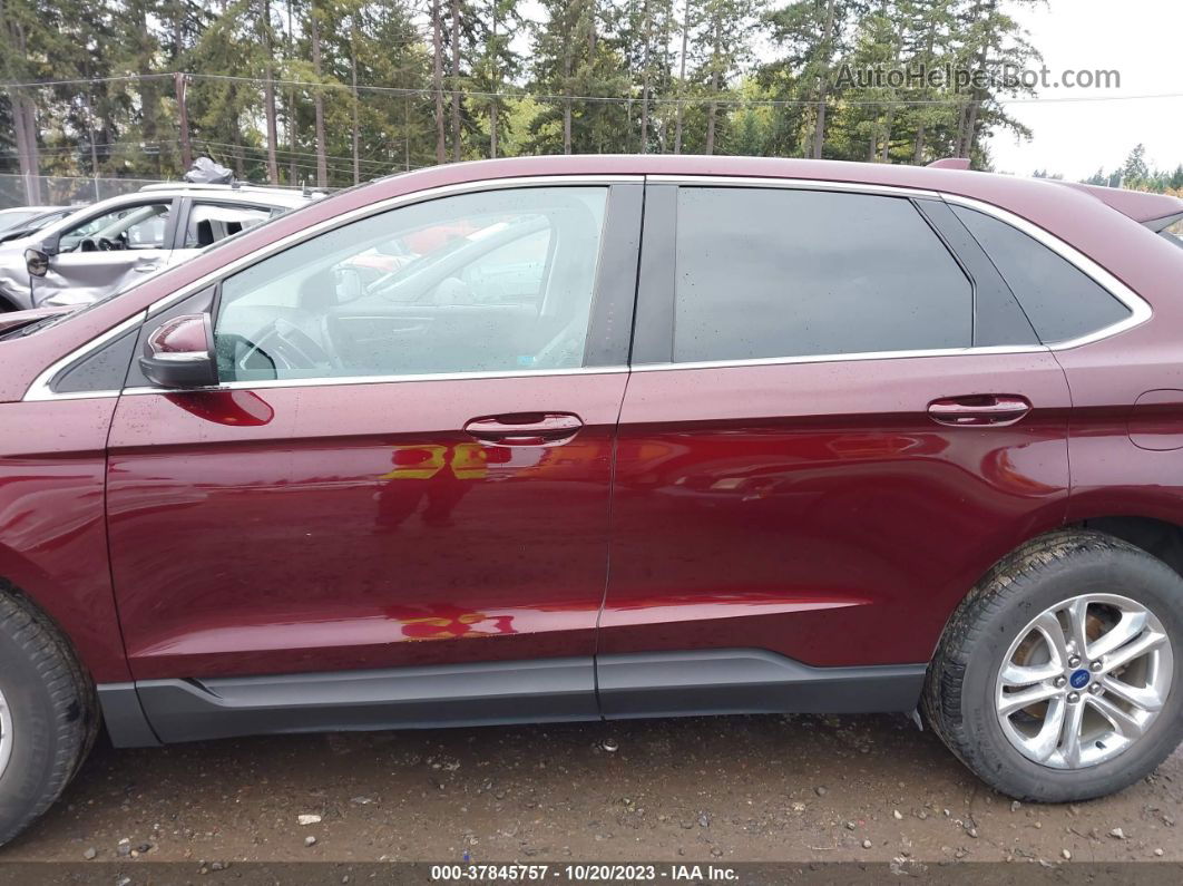 2017 Ford Edge Sel Burgundy vin: 2FMPK4J94HBB11492