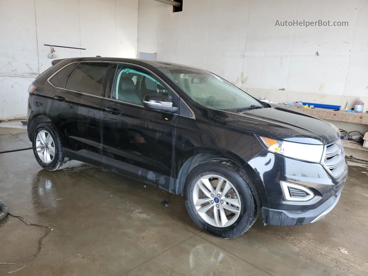 2017 Ford Edge Sel Черный vin: 2FMPK4J94HBB31144