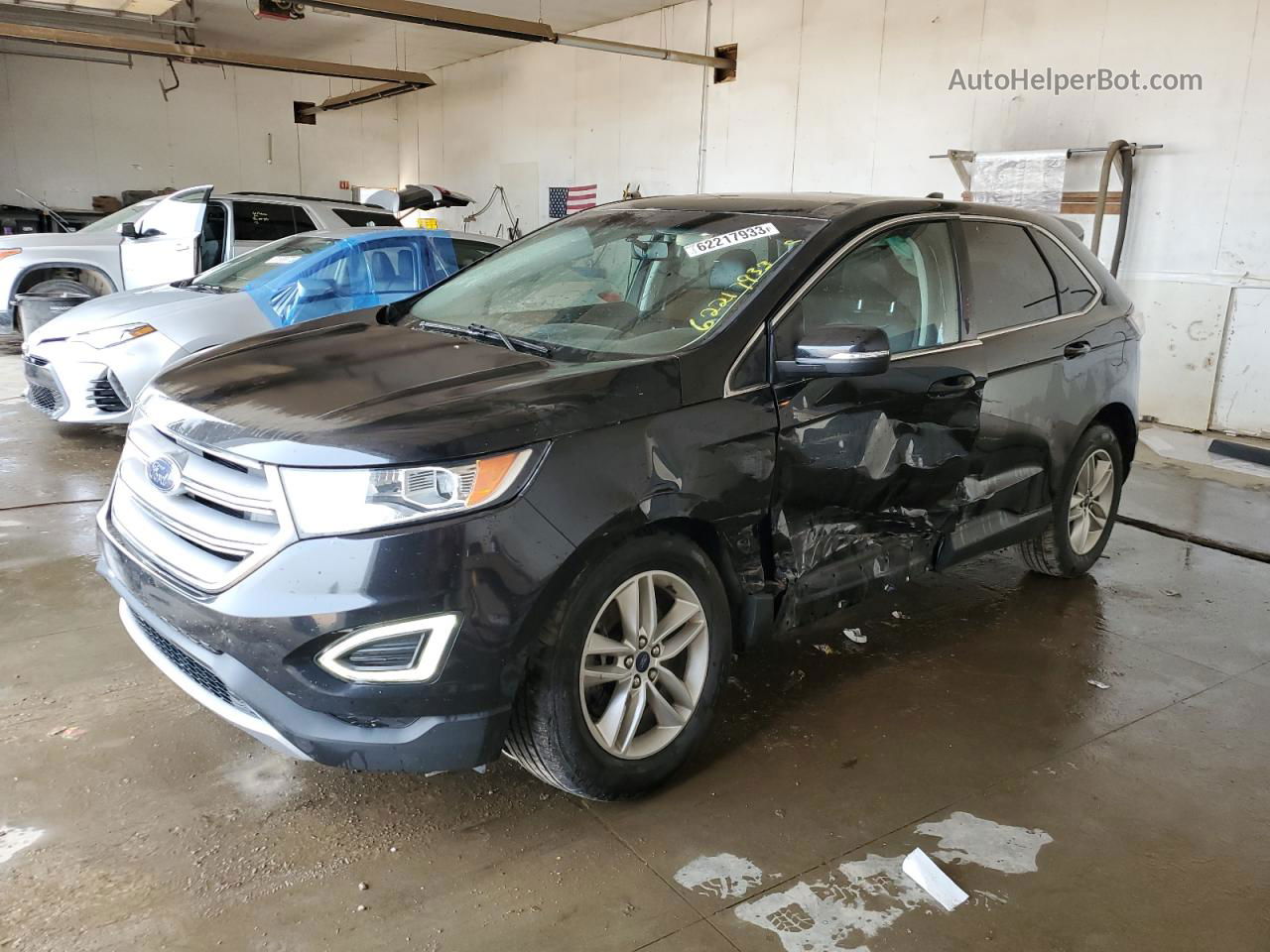 2017 Ford Edge Sel Black vin: 2FMPK4J94HBB31144