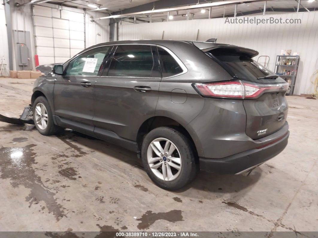 2017 Ford Edge Sel Gray vin: 2FMPK4J94HBC44494